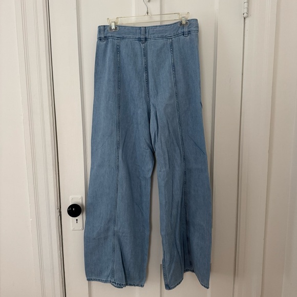 COS Light Blue Wide Leg Jeans - Size 6 - Picture 3 of 7
